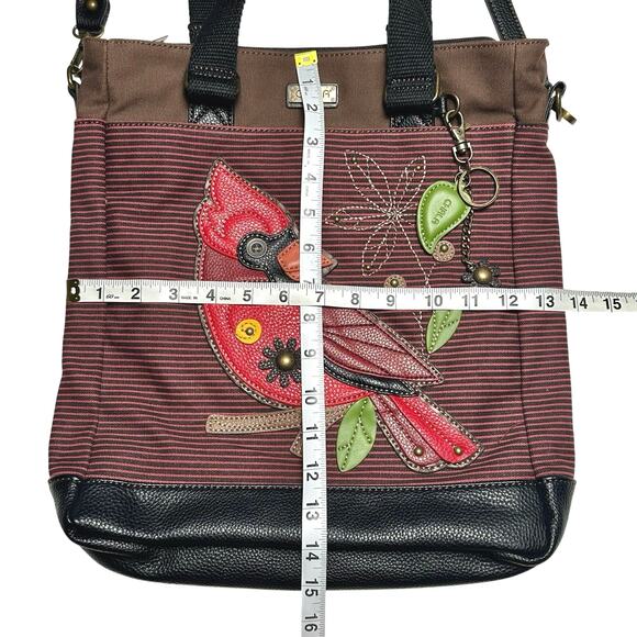 Chala | Women | Cardinal Canvas Work Tote Shoulder Bag | One Size - Picture 4 of 12